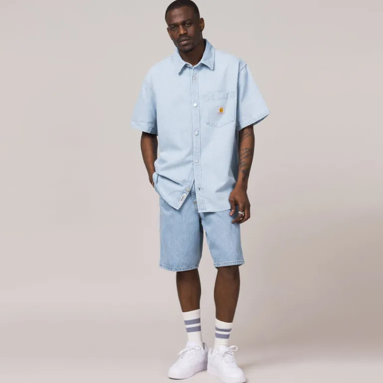 Carhartt WIP Shorts*Single Knee Short Blue