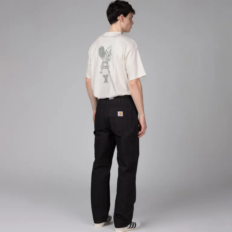 Carhartt WIP Pantalons*Single Knee Pant Black Rinsed