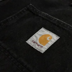 Carhartt WIP Pantalons*Single Knee Pant Stone Washed Black