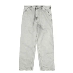 Carhartt WIP Pantalons*Single Knee Pant Black chalk wash