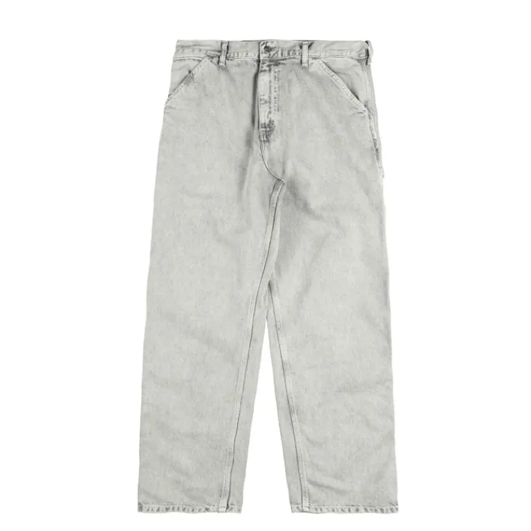 Carhartt WIP Pantalons*Single Knee Pant Black chalk wash