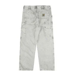 Carhartt WIP Pantalons*Single Knee Pant Black chalk wash