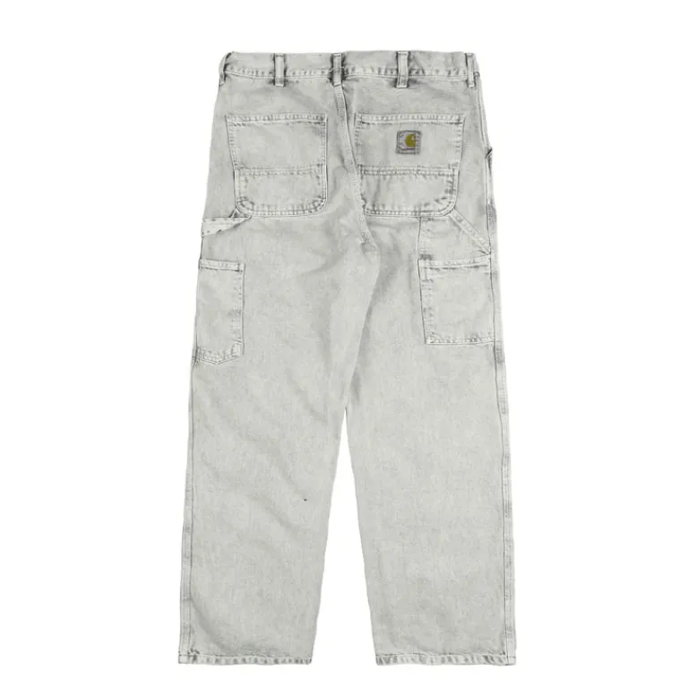 Carhartt WIP Pantalons*Single Knee Pant Black chalk wash