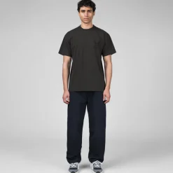 Carhartt WIP Pantalons*Single Knee Pant Black Stone Canvas