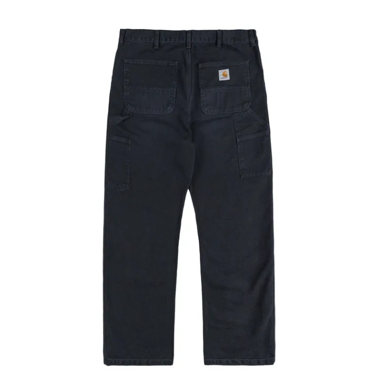 Carhartt WIP Pantalons*Single Knee Pant Black Stone Canvas