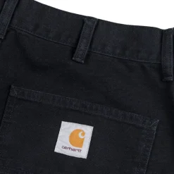 Carhartt WIP Pantalons*Single Knee Pant Black Stone Canvas