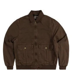 Carhartt WIP Gilets*Stanton Jacket Chocolate / Chocolate Stone Dyed
