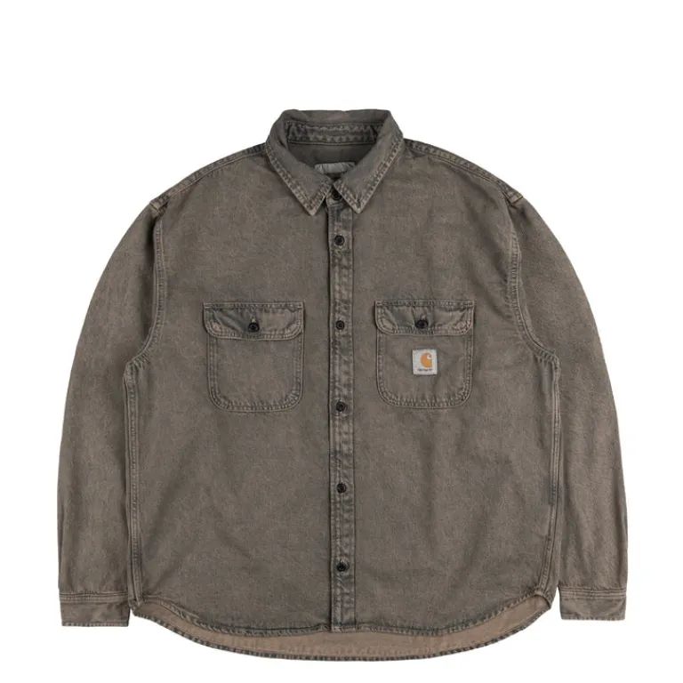 Carhartt WIP Gilets*Tigan Shirt Jac Blue / Leather