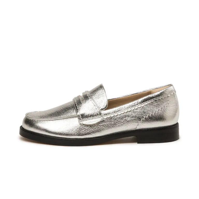 Clarks Sneakers En Cuir|Loafer*Straven Edge Silver Leather