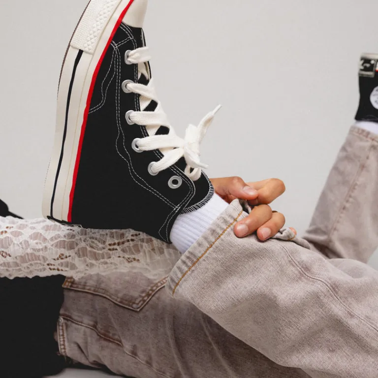 Converse Sneakers Végétaliens|Sneakers Montantes*Chuck Taylor All Star '70 Hi *Sketch Pack* Black / White / Red