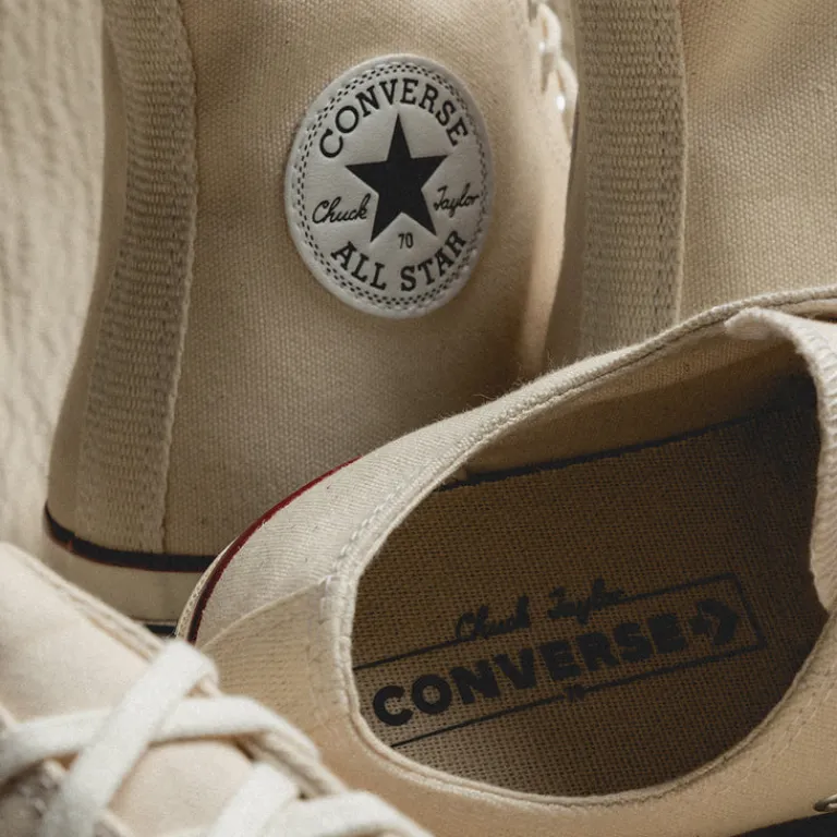 Converse Sneakers Végétaliens*Chuck Taylor All Star '70 OX Parchment / Garnet / Egret