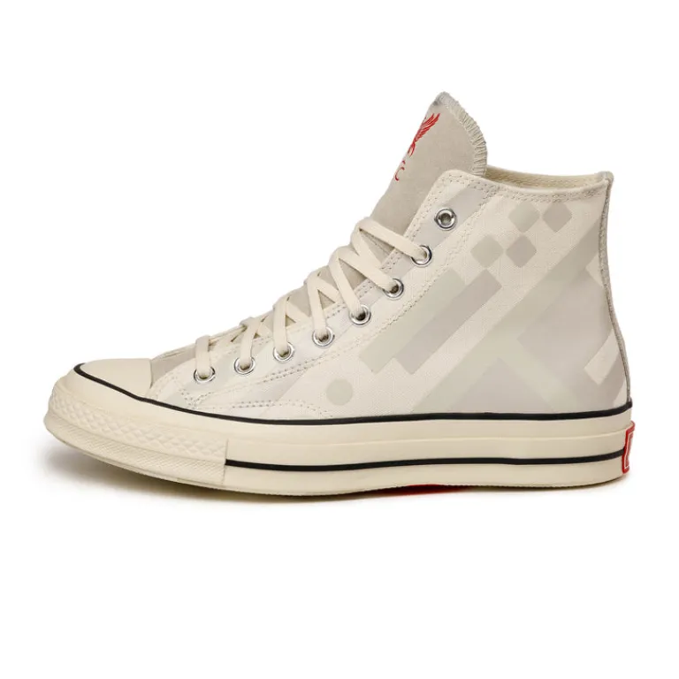 Converse Sneakers Végétaliens|Sneakers Montantes*x Liverpool FC Chuck Taylor All Star '70 Hi Egret / Silver Green / Moon Beam