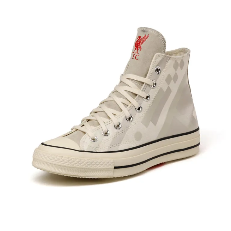Converse Sneakers Végétaliens|Sneakers Montantes*x Liverpool FC Chuck Taylor All Star '70 Hi Egret / Silver Green / Moon Beam