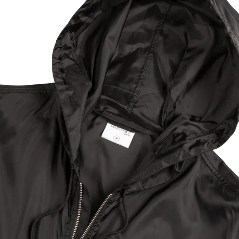 Courreges Gilets*AC Nylon Windbreaker Black