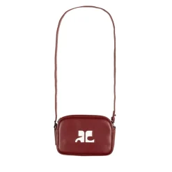 Courreges Alle Anzeigen|Sacs*Reedition Leather Camera Bag Dark Red