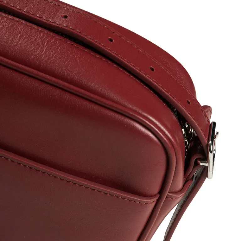 Courreges Alle Anzeigen|Sacs*Reedition Leather Camera Bag Dark Red