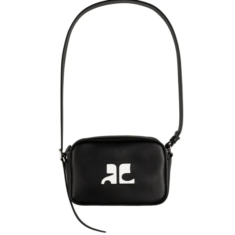 Courreges Alle Anzeigen|Sacs*Reedition Leather Camera Bag Black