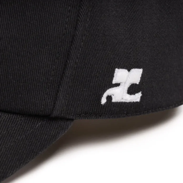 Courreges Alle Anzeigen|Caps & Bucket Hats*Signature Cotton Cap Black