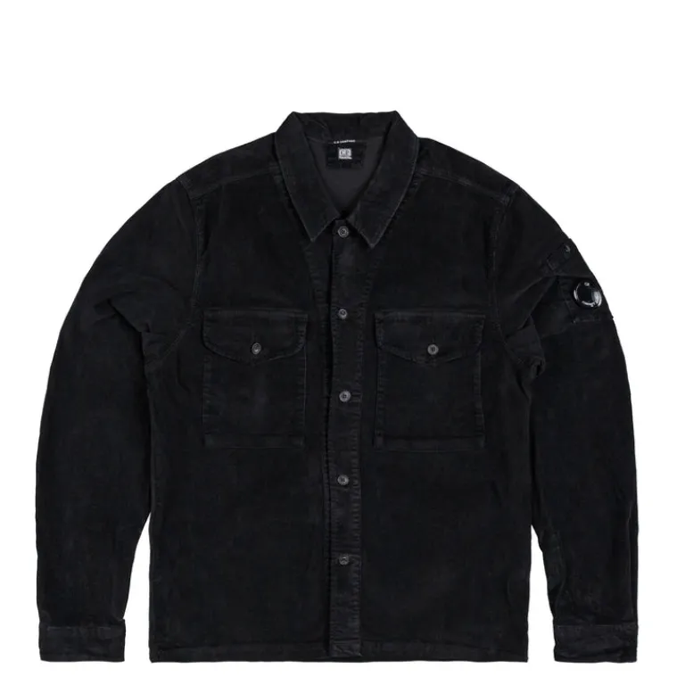 C.P. Company Chemises*Corduroy Overshirt Black