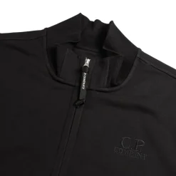 C.P. Company Tricot*Diagonal Raised Fleece Sweat Jacket Black