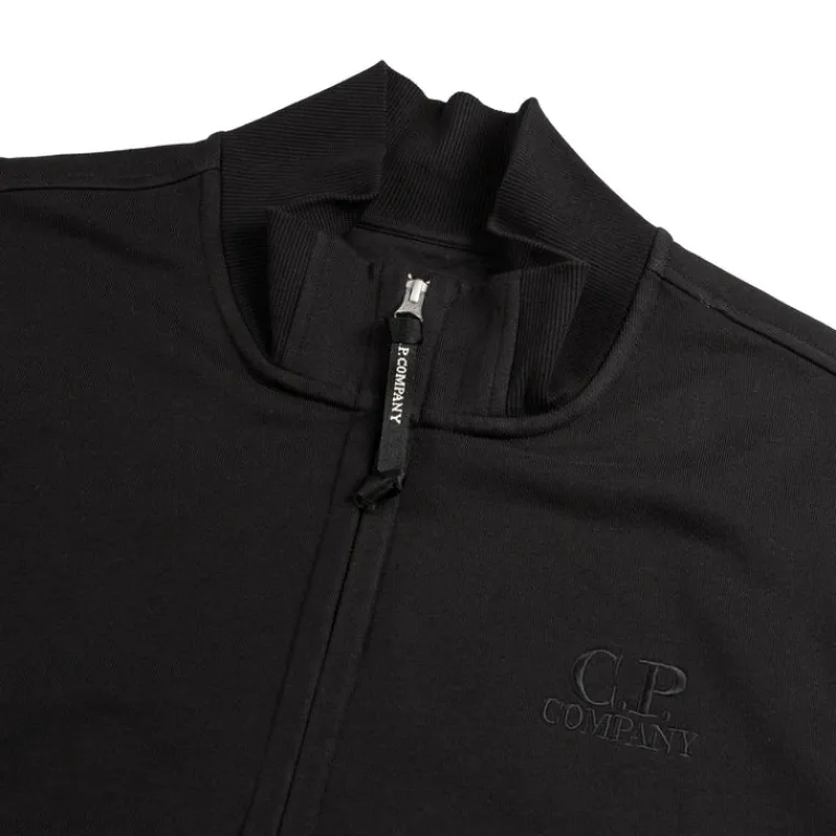 C.P. Company Tricot*Diagonal Raised Fleece Sweat Jacket Black