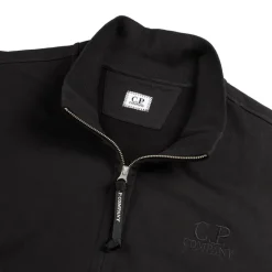 C.P. Company Tricot*Diagonal Raised Fleece Sweat Jacket Black
