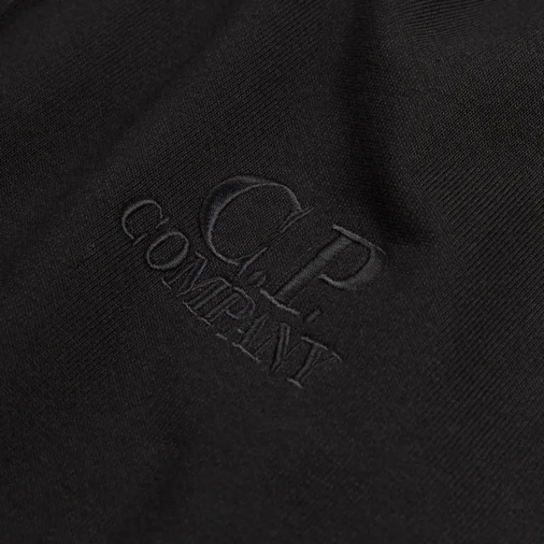 C.P. Company Tricot*Diagonal Raised Fleece Sweat Jacket Black