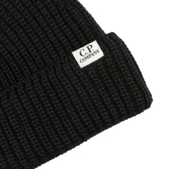 C.P. Company Alle Anzeigen|Beanies*Extrafine Merino Wool Knit Beanie Black