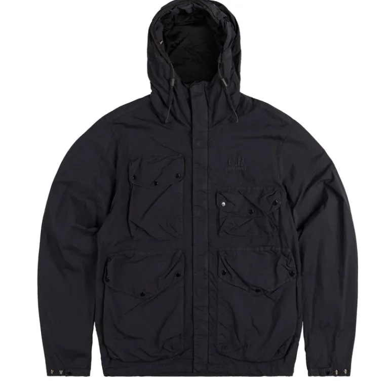 C.P. Company Gilets*Flatt Nylon Goggle Jacket Total Eclipse