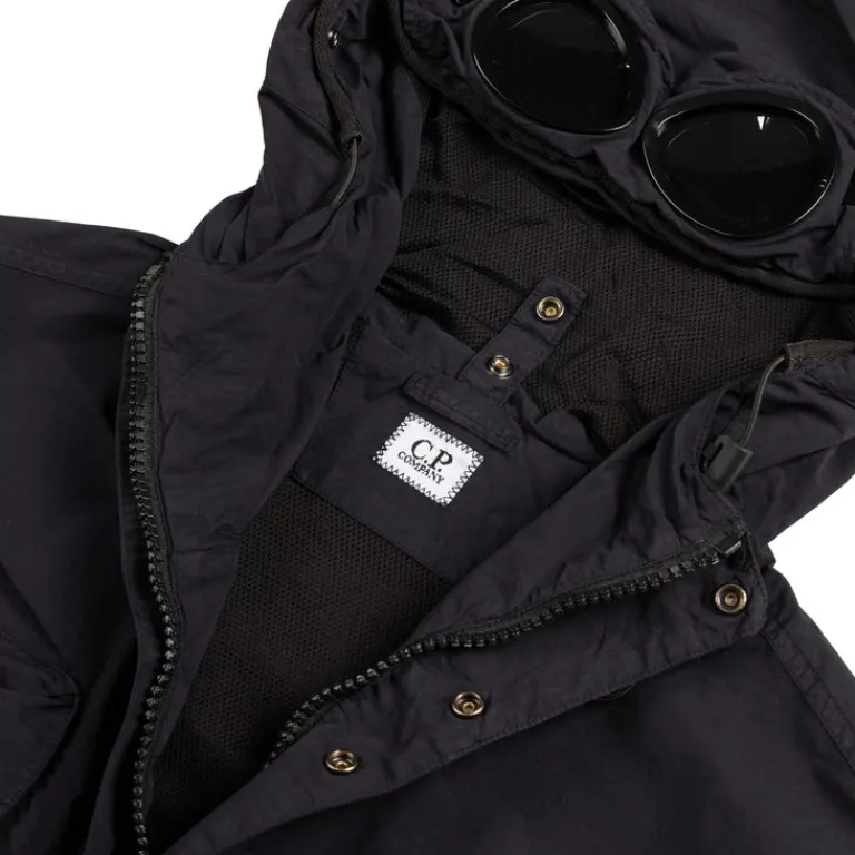 C.P. Company Gilets*Flatt Nylon Goggle Jacket Total Eclipse