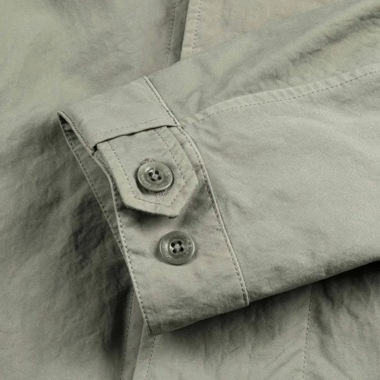C.P. Company Gilets*Outerwear Long Twill Jacket Fallen Rock