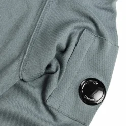 C.P. Company Tricot*Sea Island Half Zip Lens Knit Stormy Weather