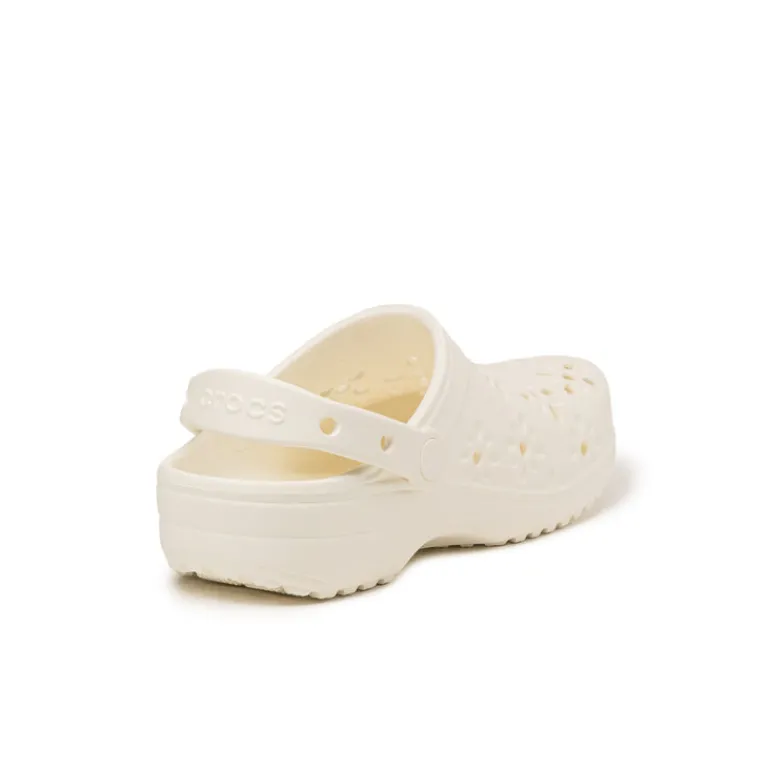 Crocs Sneakers Végétaliens|Mules & Slides*Classic Clog *Floral Cutout* Chalk