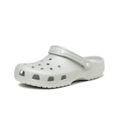 Crocs Sneakers Végétaliens|Mules & Slides*Classic Glitter Clog Silver Glitter