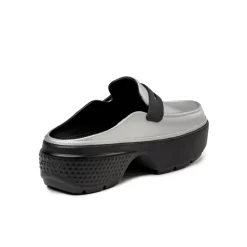 Crocs Sneakers Végétaliens|Loafer*Stomp Metallic Loafer Silver / Black