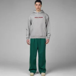 Daily Paper Sweats À Capuche*Chain Stitch Oversized Hoodie Grey Melange
