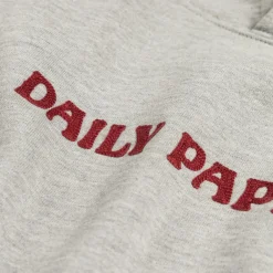 Daily Paper Sweats À Capuche*Chain Stitch Oversized Hoodie Grey Melange