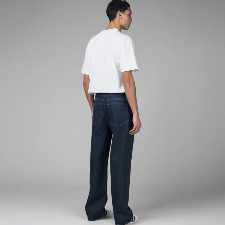 Daily Paper Pantalons*Indigo Washed Jeans Blue