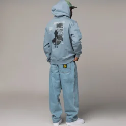 Daily Paper Sweats À Capuche*Mirror Hoodie Country Blue