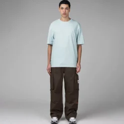 Daily Paper T-Shirts*Orbit Embroidered T-Shirt Light Blue