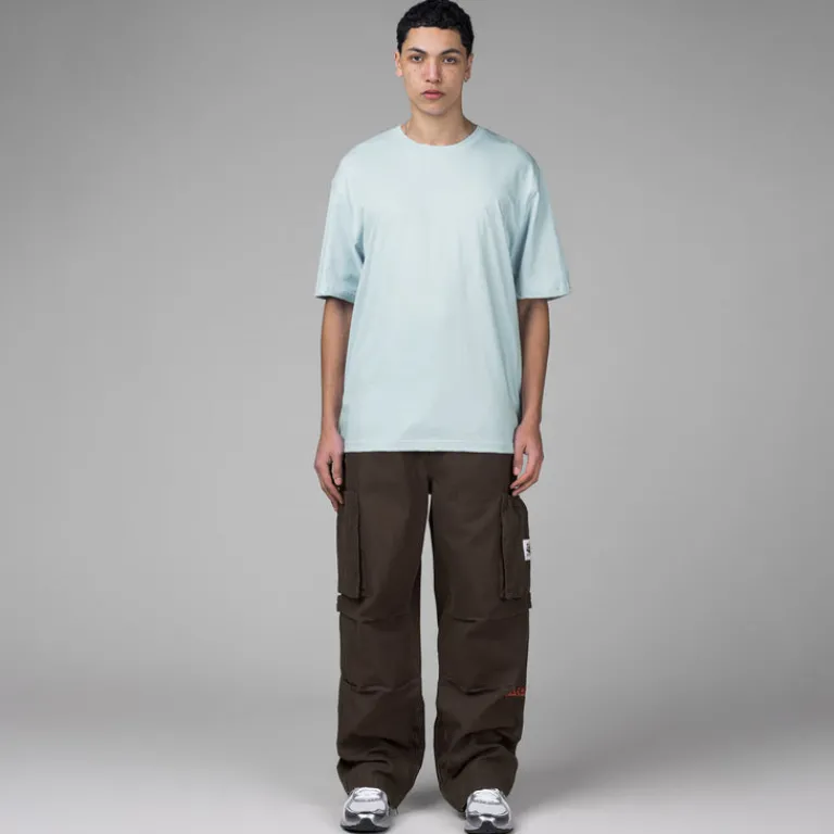 Daily Paper T-Shirts*Orbit Embroidered T-Shirt Light Blue