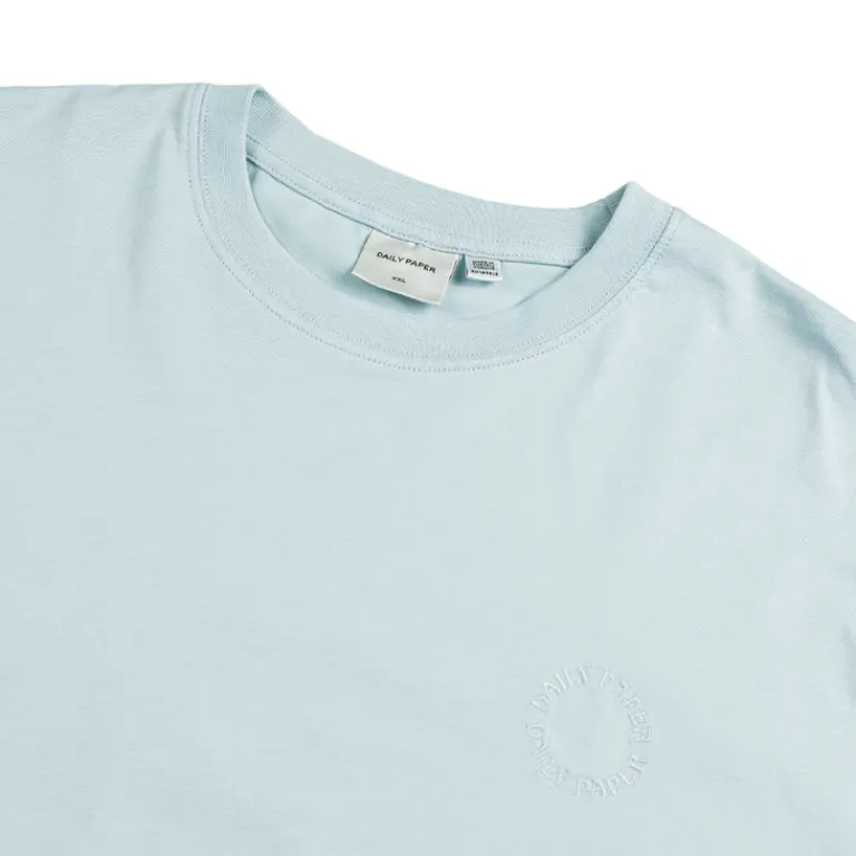 Daily Paper T-Shirts*Orbit Embroidered T-Shirt Light Blue