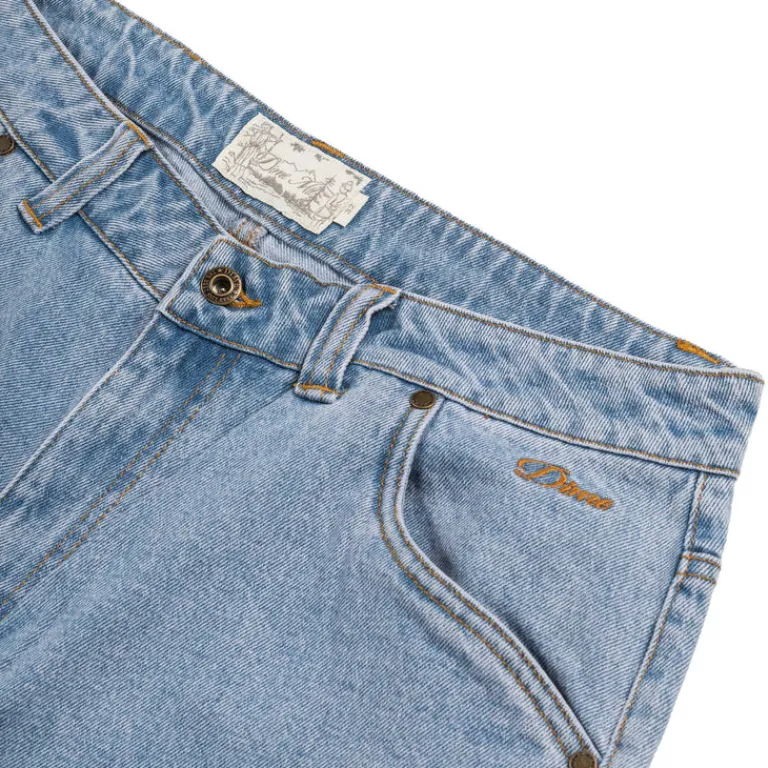 Dime Shorts*Carpenter Denim Shorts Blue Washed