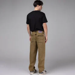 Dime Pantalons*Classic Baggy Denim Pants Overdyed Gold