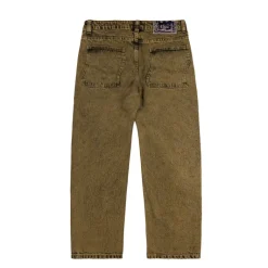 Dime Pantalons*Classic Baggy Denim Pants Overdyed Gold