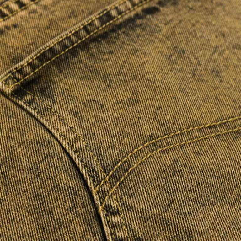 Dime Pantalons*Classic Baggy Denim Pants Overdyed Gold