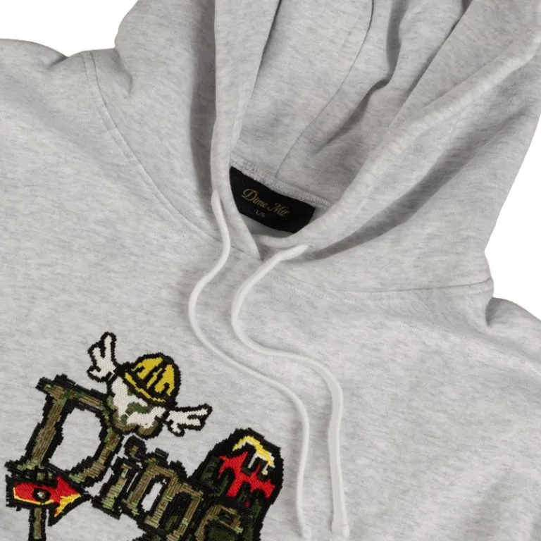 Dime Sweats À Capuche*Classic Fuzzy Hoodie Ash