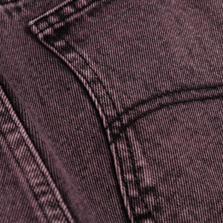 Dime Pantalons*Classic Relaxed Denim Pants Overdyed Plum