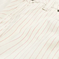 Dime Pantalons*Classic Relaxed Denim Pants Warm White Striped