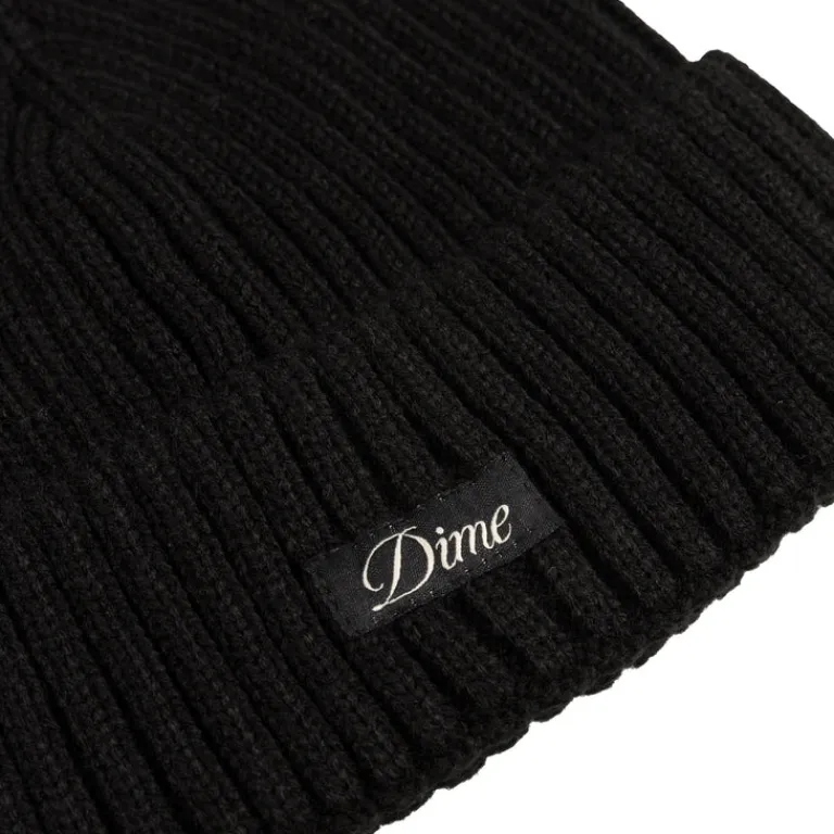 Dime Alle Anzeigen|Beanies*Cursive Fold Beanie Black / Cream